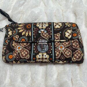 Vera Bradley Large Tab Clutch Wallet in Canyon